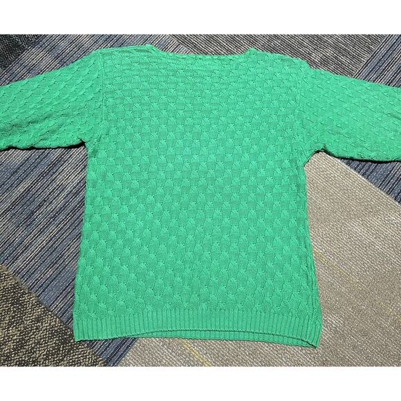 Vintage 90s Babette Womens Knit Green Pullover Sweater Size Small S - Picture 2 of 5